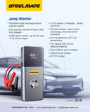 Steelmate Automotive JS16 Jump Starter poster with specs 2