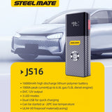 Steelmate Automotive JS16 Jump Starter poster with specs