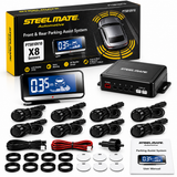front and rear parking sensor steelmate black